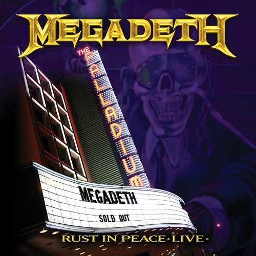 the album cover for Megadeth - Rust in Peace Live