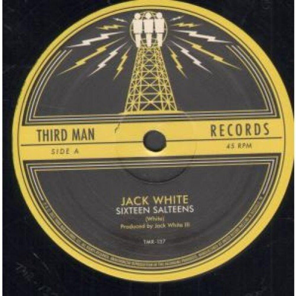 the album cover for Jack White - Sixteen Saltines/Love Is Blindness