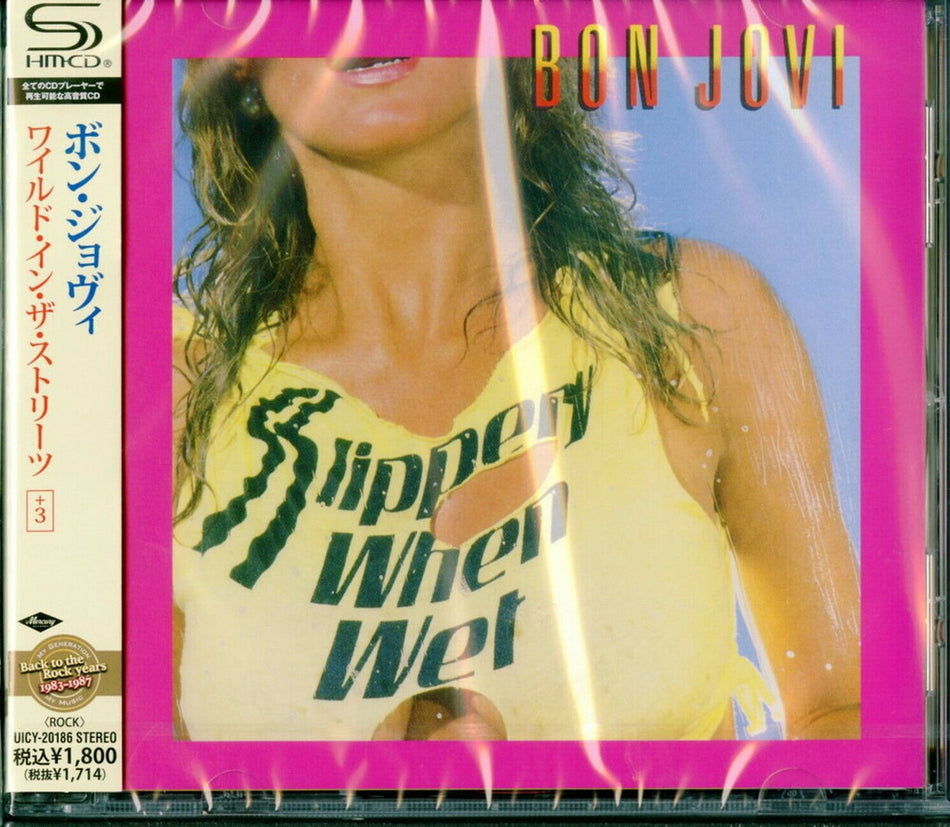 the album cover for Bon Jovi - Slippey When Wet (Uncensored Cover) (Expanded Edition) (SHM-CD)