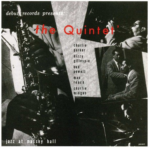 the album cover for Parker/Dizzy/Powell - Jazz At Massey Hall