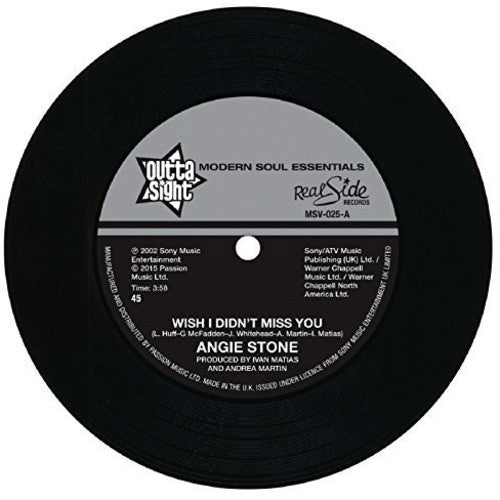 the album cover for Angie Stone - Wish I Didn't Miss You [Import Vinyl Single]