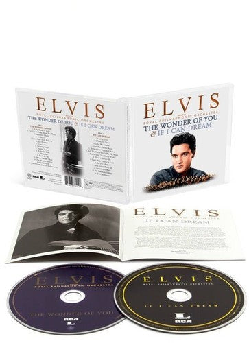 the album cover for Elvis Presley - Wonder Of You & If I Can Dream