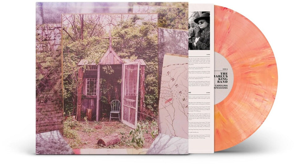 the album cover for The Marcus King Band - Carolina Confessions [Indie Exclusive Limited Edition Orange Marble LP]