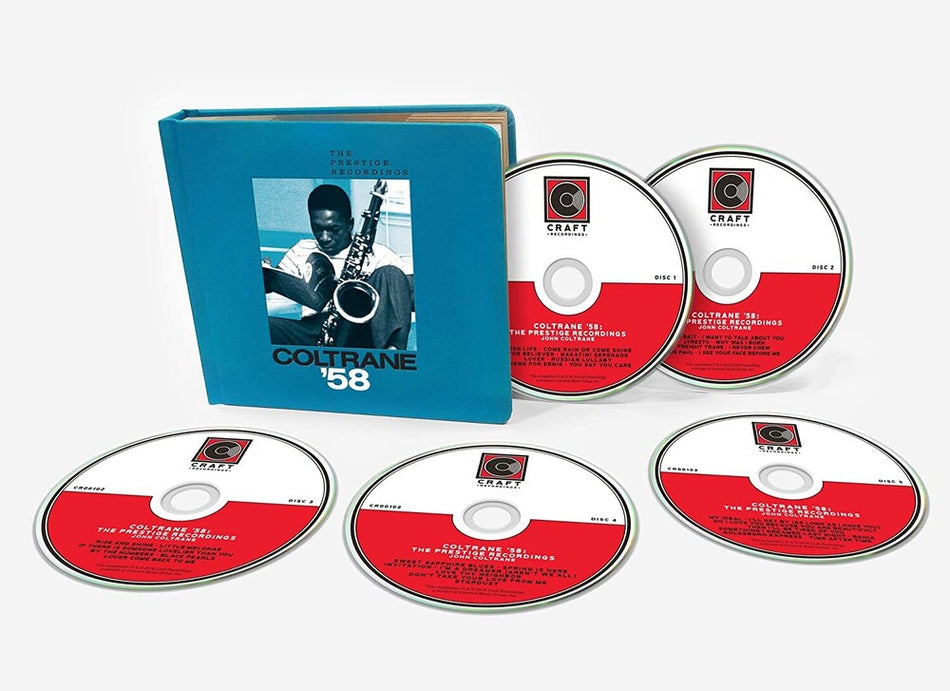 the album cover for John Coltrane - Coltrane '58: The Prestige Recordings [CD Box Set]