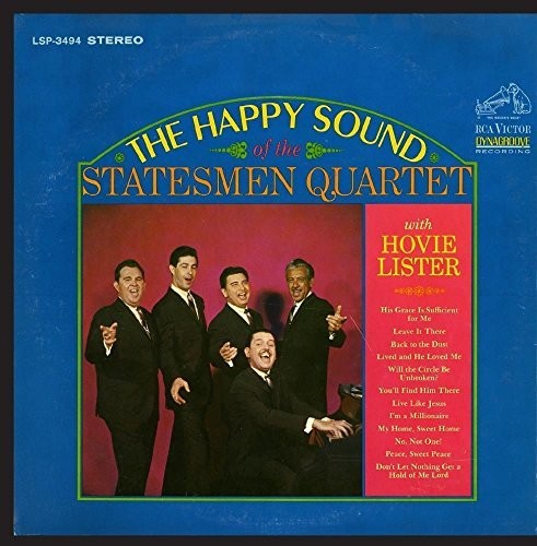 the album cover for Statesmen Quartet / Hovie Lister - The Happy Sound of the Statesmen Quartet with Hovie Lister