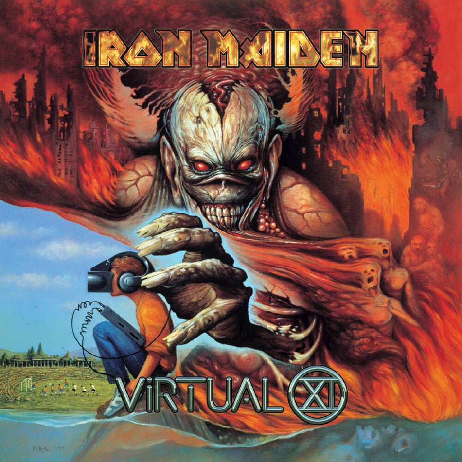 the album cover for Iron Maiden - Virtual XI