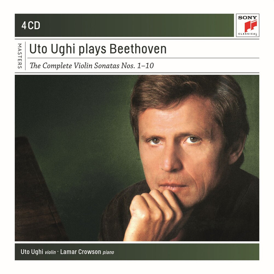 the album cover for Beethoven / Ughi / Crowson - Uto Ughi Plays Beethoven
