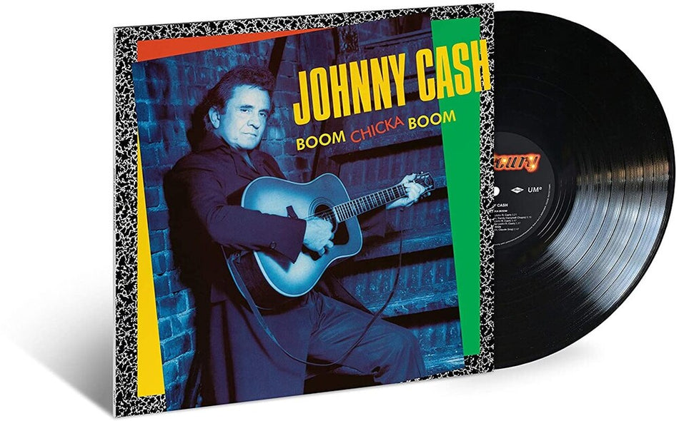 the album cover for Johnny Cash - Boom Chicka Boom [LP]