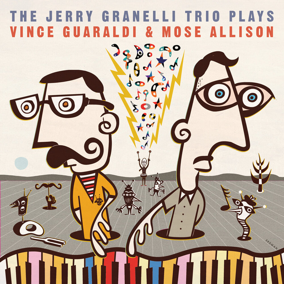 the album cover for Jerry Granelli - The Jerry Granelli Trio Plays The Music Of Vince Guaraldi & Mose Allison