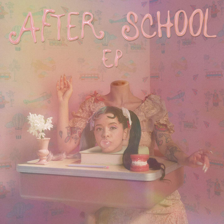 the album cover for Melanie Martinez - After School (Blue) [Colored Vinyl] (Ep)