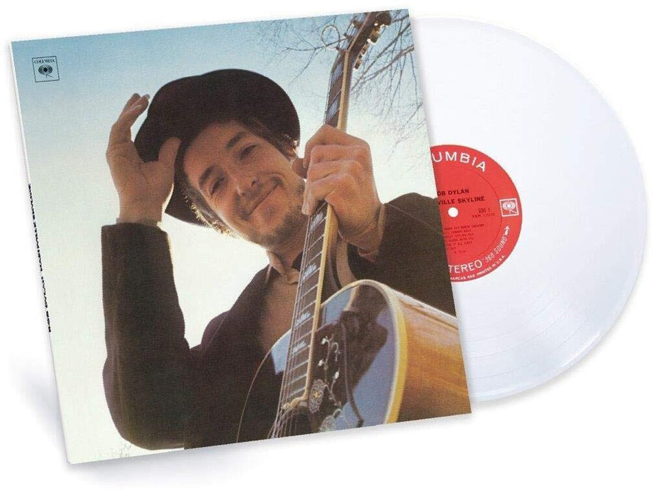 the album cover for Bob Dylan - Nashville Skyline (White Vinyl)