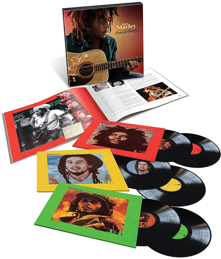 the album cover for Bob Marley & The Wailers - Songs Of Freedom: The Island Years [6 LP Box Set]
