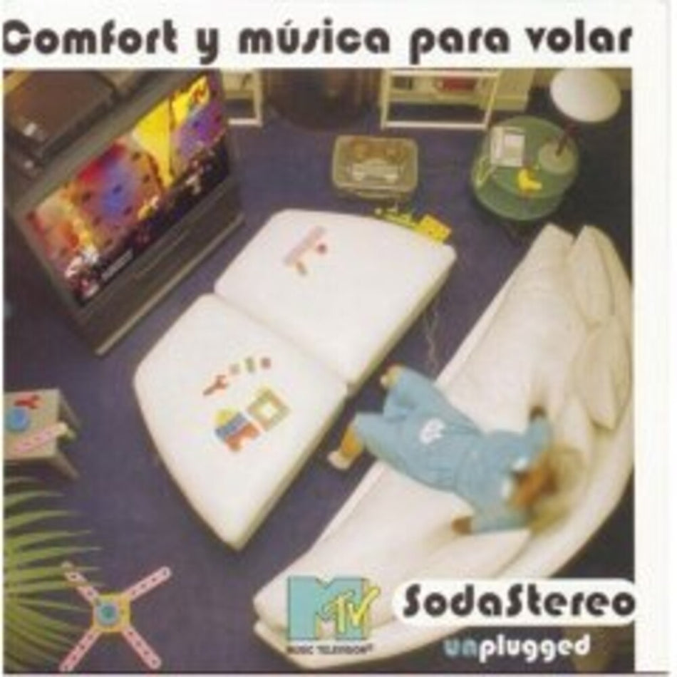 the album cover for Soda Stereo - Comfort Y Musica Para Volar: MTV Unplugged [Clear Vinyl]