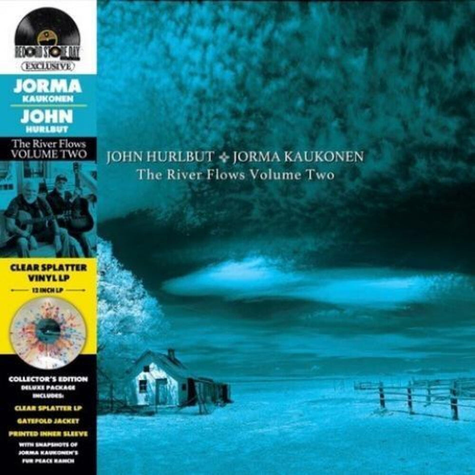 the album cover for Jorma Kaukonen & John Hurlbut - The River Flows Vol. 2 (Rsd) [Clear Vinyl] [Record Store Day] [RSD Drops 2021]
