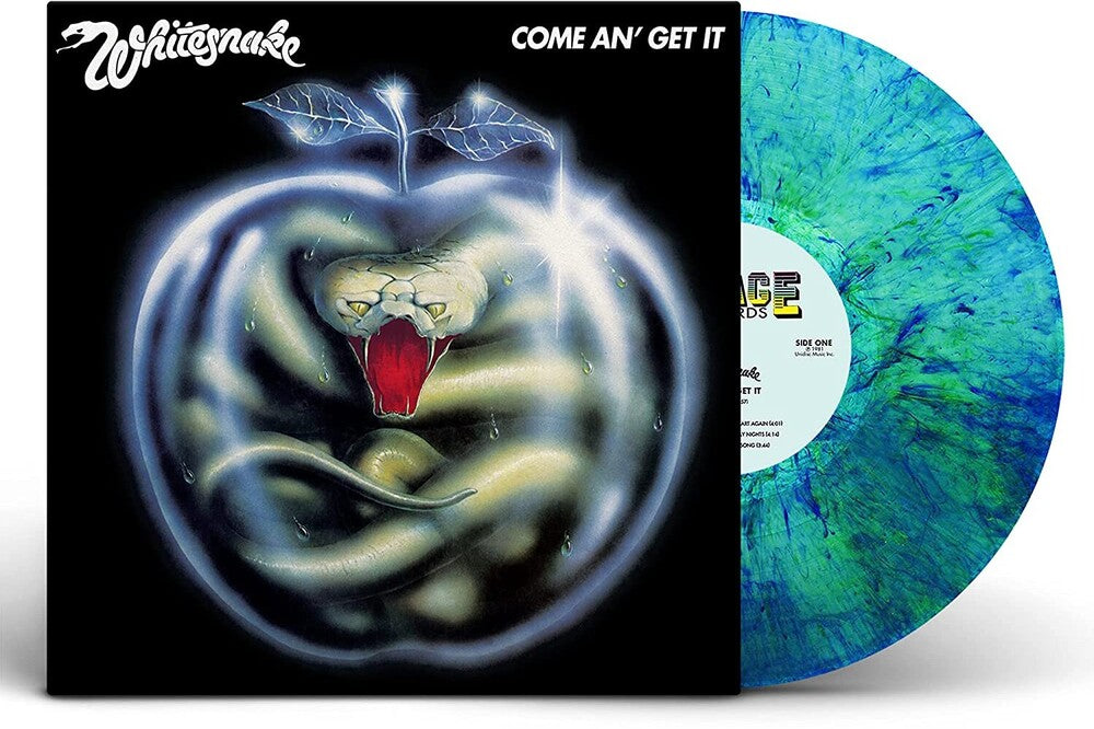 the album cover for Whitesnake - Come An Get It (Blue) [Colored Vinyl] [Clear Vinyl] (Grn) [180 Gram]