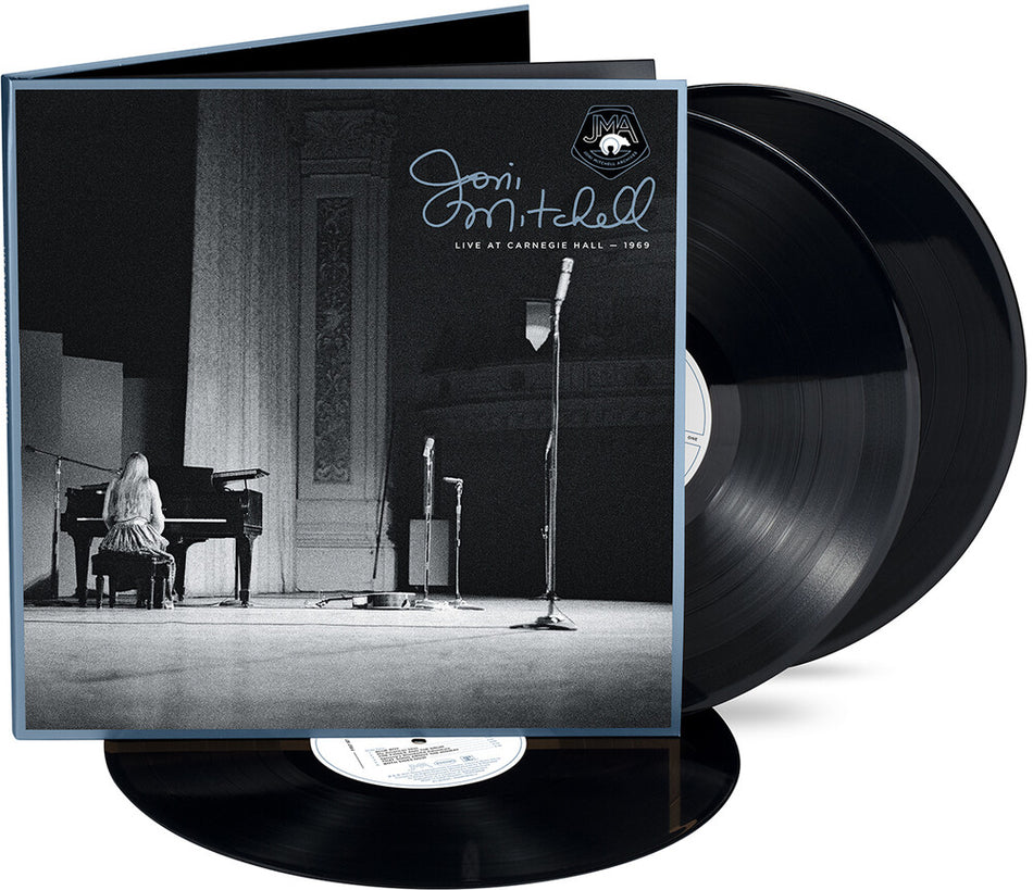 the album cover for Joni Mitchell - Live At Carnegie Hall 1969