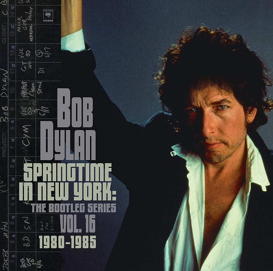 the album cover for Bob Dylan - Springtime In New York: The Bootleg Series Vol. 16 (1980-1985) [2CD]