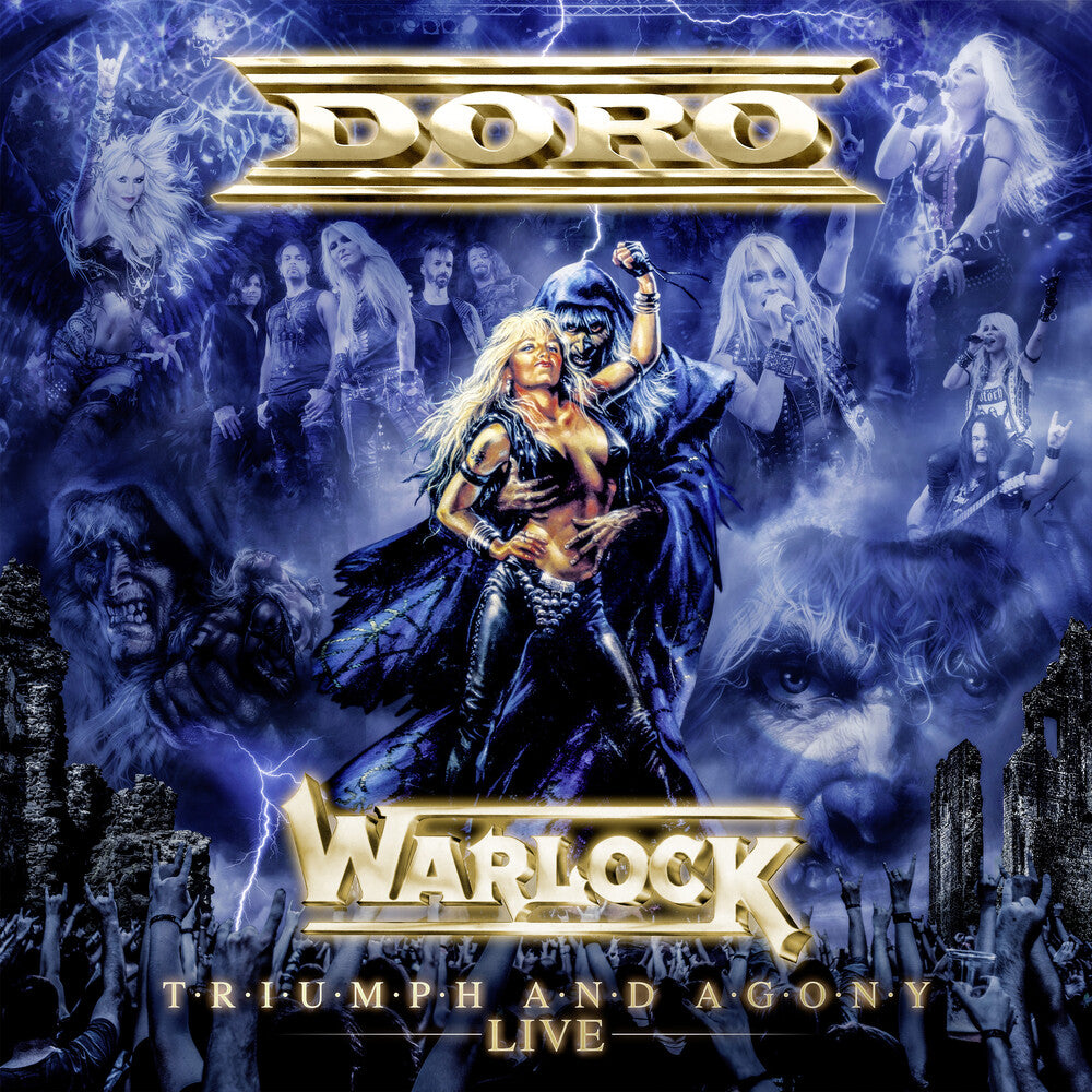 the album cover for Doro - Warlock - Triumph & Agony Live [CD + Blu-Ray]