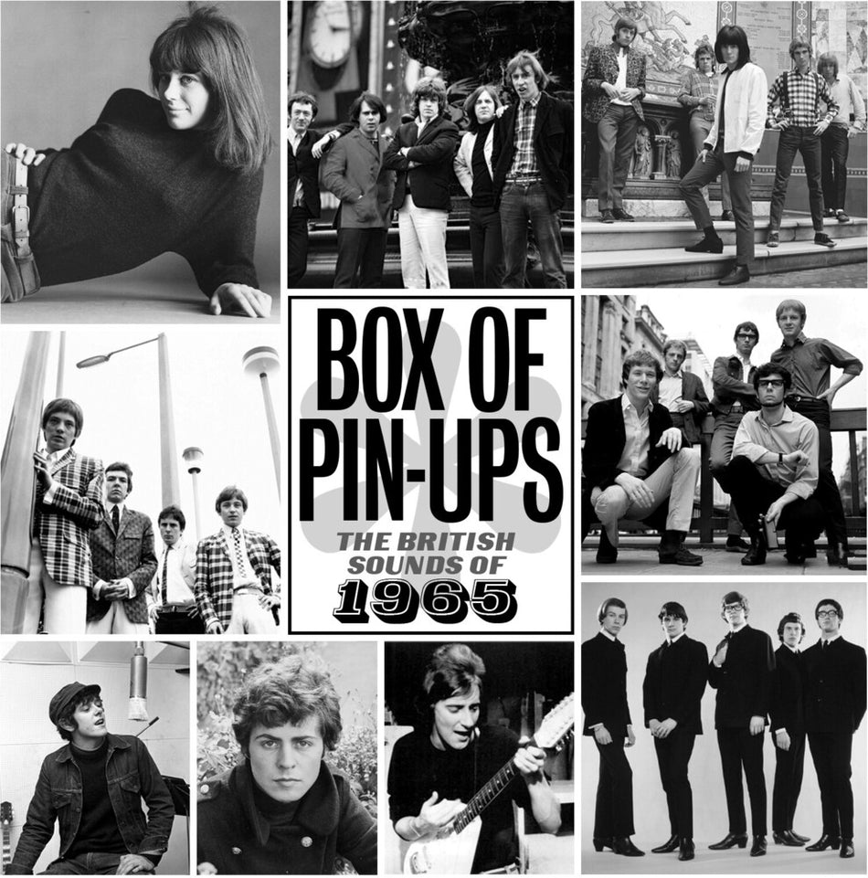 the album cover for Box Of Pin-Ups: British Sounds Of 1965 / Various - Box Of Pin-Ups: British Sounds Of 1965 / Various