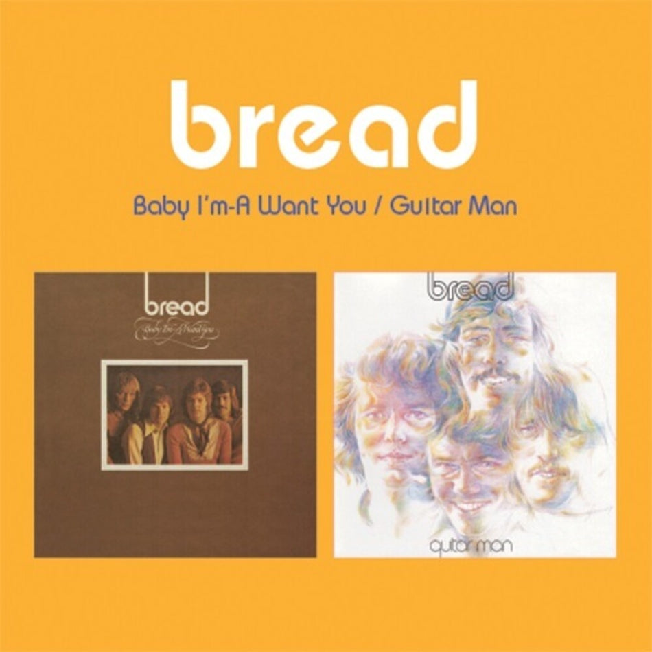 the album cover for Bread - Baby I'm-A Want You / Guitar Man (2-Fer)