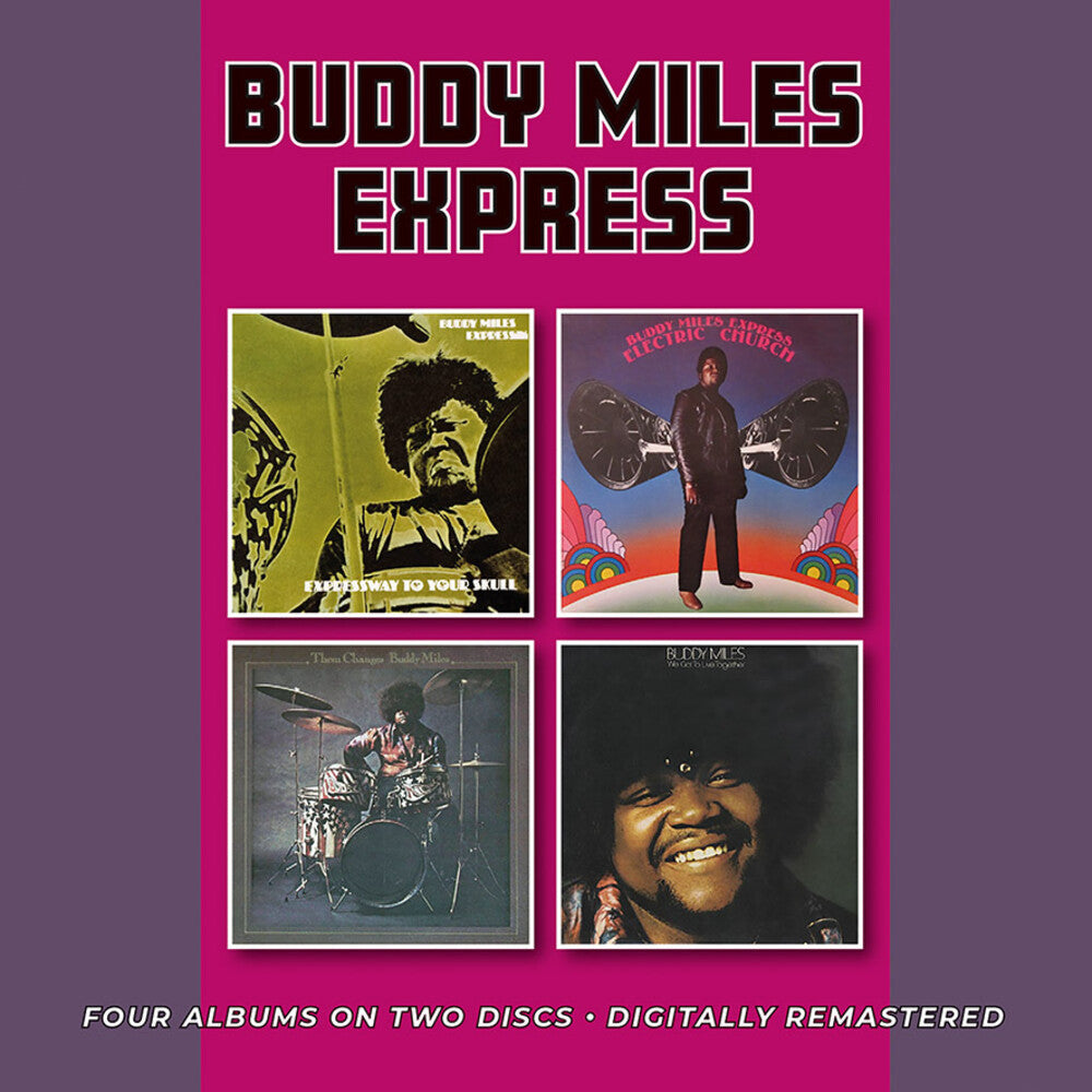 the album cover for Buddy Miles  Express - Expressway To Your Skull / Electric Church / Them
