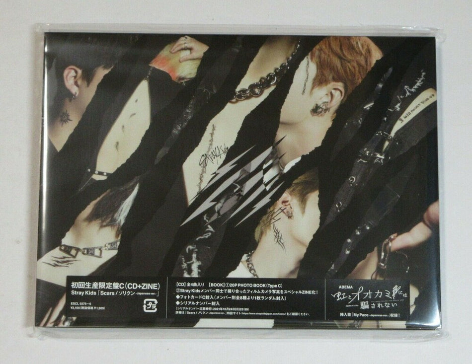 the album cover for Stray Kids - Scars / Thunderous (Sorikun) (Version C) (Phob)