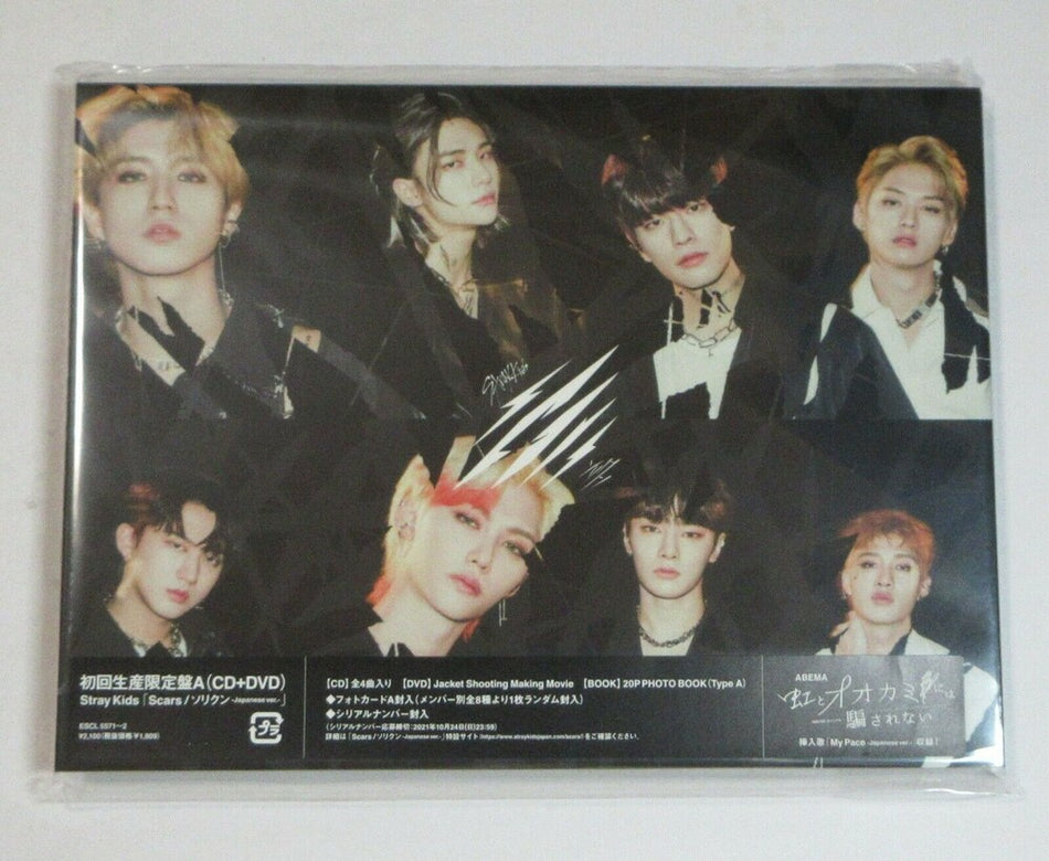 the album cover for Stray Kids - Scars / Thunderous (Sorikun) (Version A) (W/Dvd)