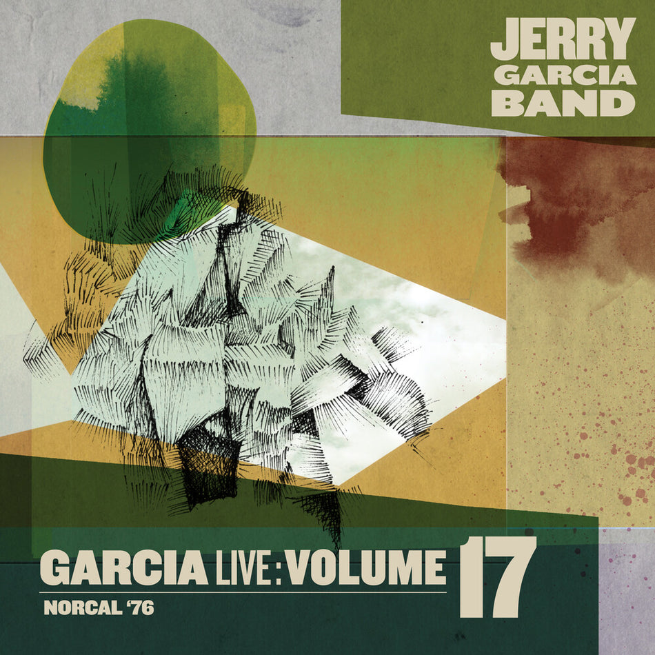 the album cover for Jerry Garcia Band - GarciaLive Volume 17:  NorCal ‘76 [3CD]