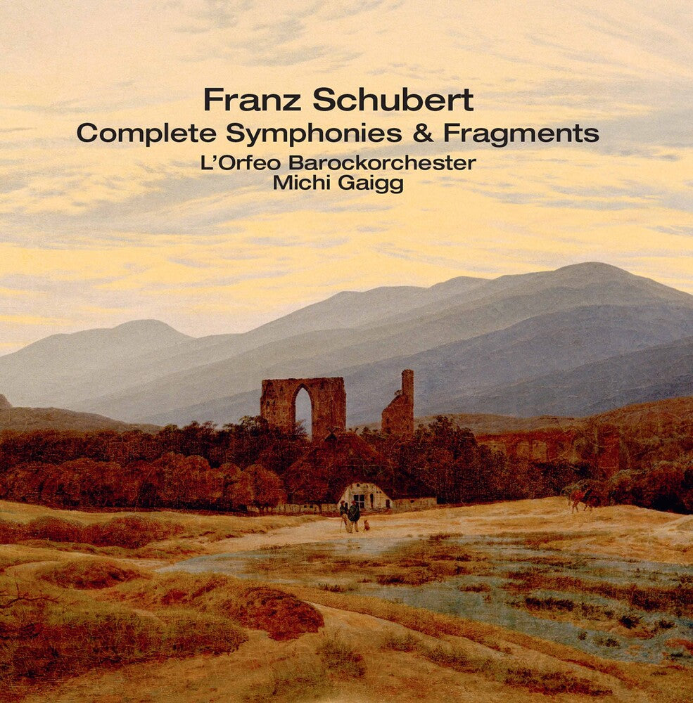 the album cover for Schubert / L'orfeo Barockorchester / Gaigg - Complete Symphonies & Fragment (4pk)