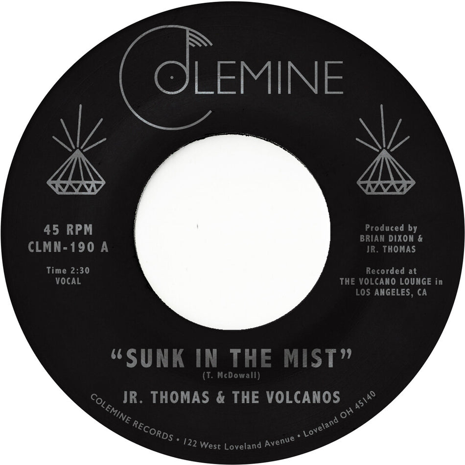 the album cover for Jr. Thomas & The Volcanos - Sunk In The Mist
