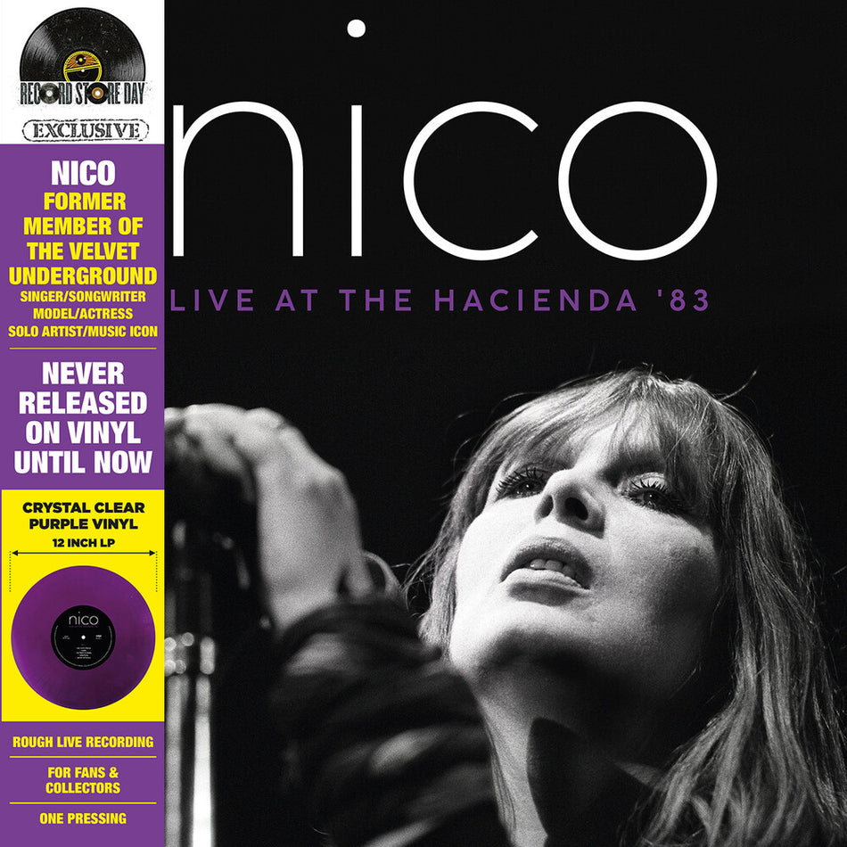 the album cover for Nico - Live At The Hacienda '83 [RSD 2022]