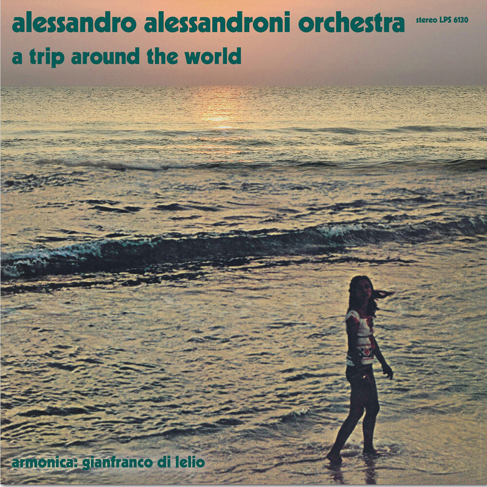 the album cover for Alessandro Alessandroni  (Colv) (Ylw) (Ita) - Trip Around The World / O.S.T. [Colored Vinyl] (Ylw) (Ita)