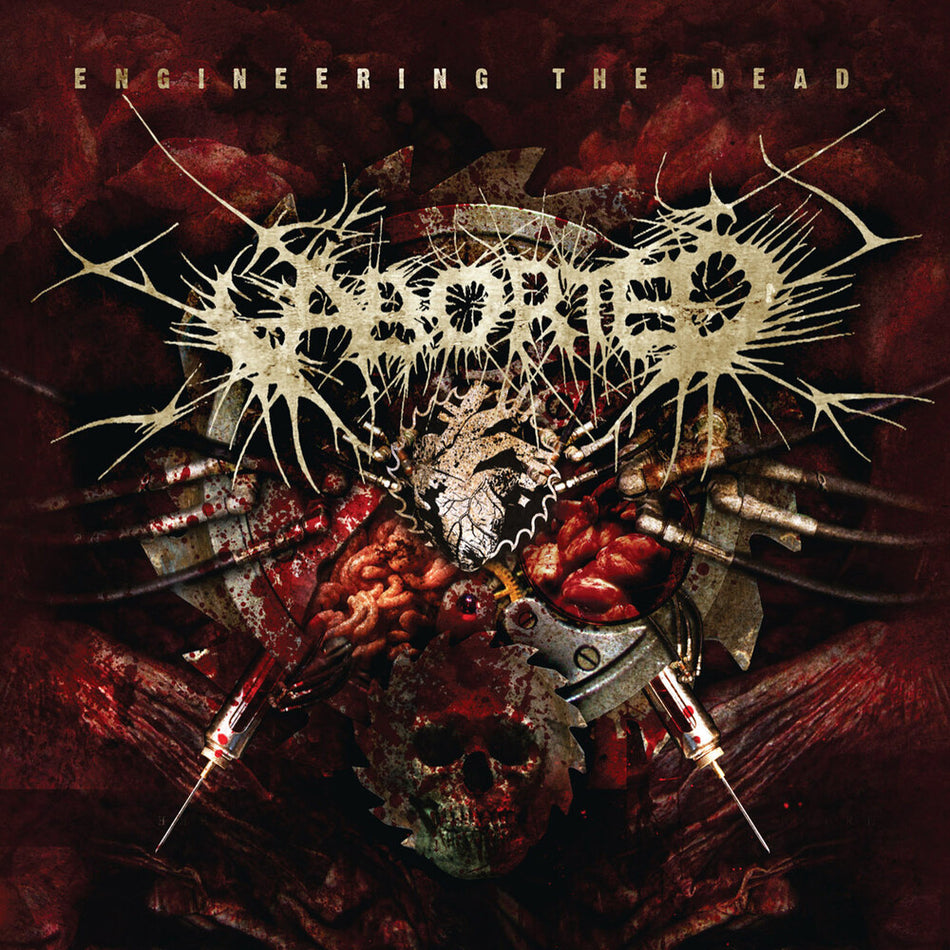 the album cover for Aborted - Engineering The Dead' (Red) [Colored Vinyl] [Limited Edition] (Red)
