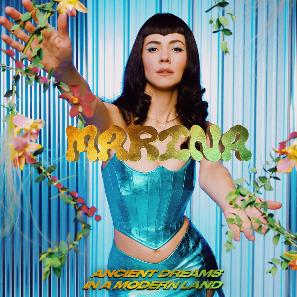 the album cover for Marina - Ancient Dreams In A Modern Land