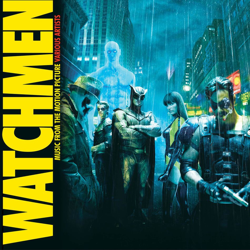 the album cover for Tyler Bates and Various Artists  - Music from the Motion Picture Watchmen [RSD Black Friday 2022]