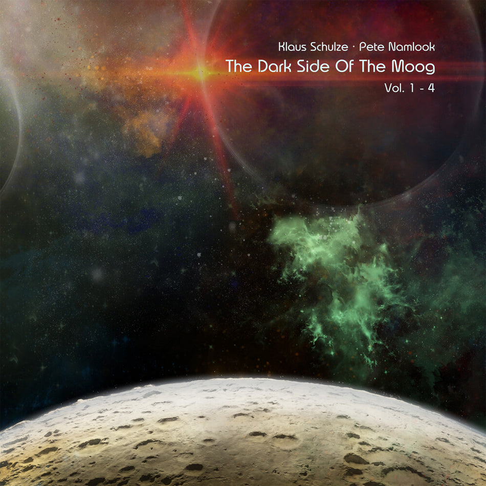 the album cover for Klaus Schulze  / Namlook,Pete - Dark Side Of The Moog Vol. 1-4