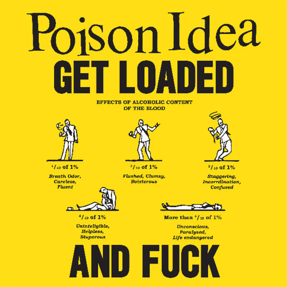 the album cover for Poison Idea - Get Loaded & Fuck (Ep)