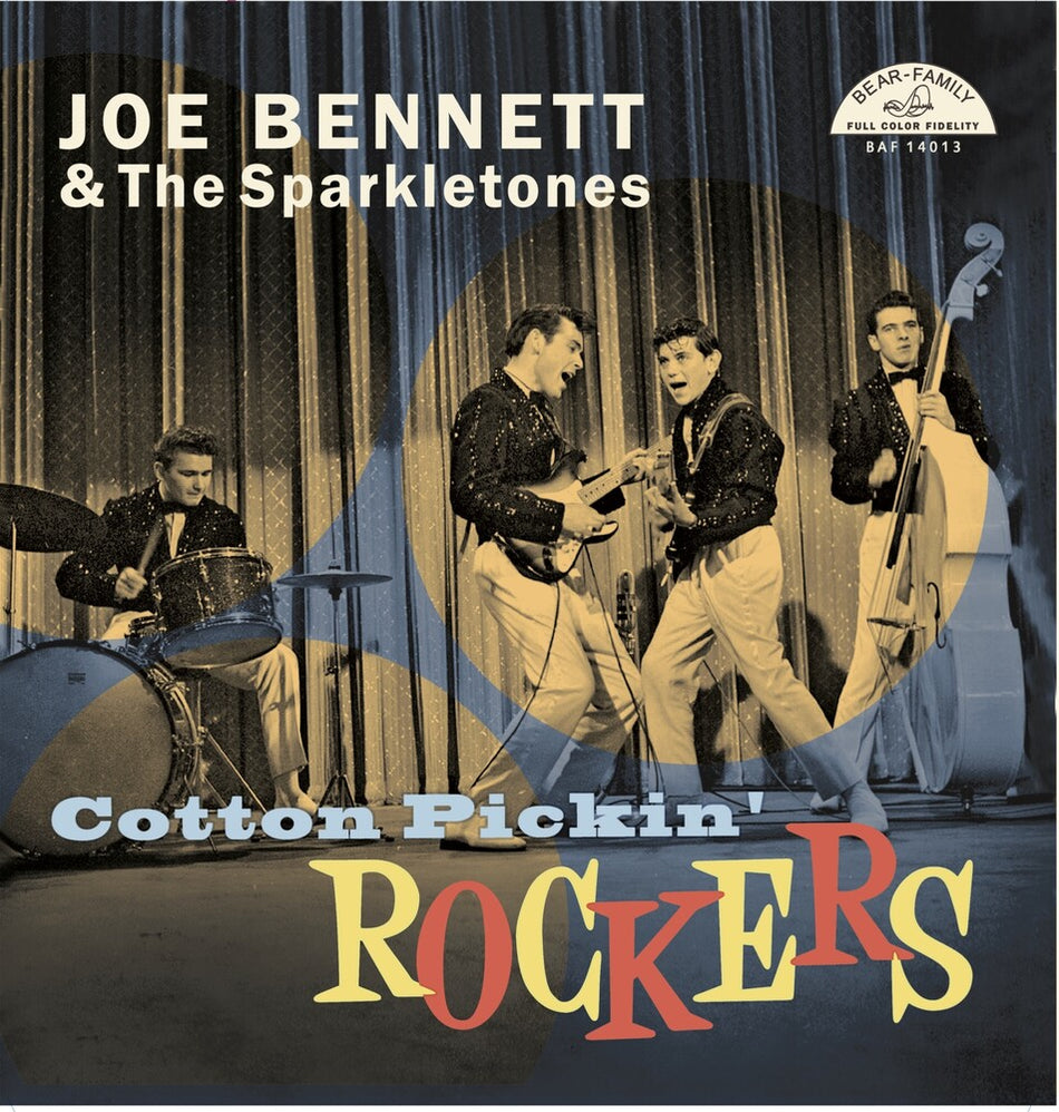 the album cover for Joe Bennett  & The Sparkletones - Cotton Pickin' Rockers (10in)