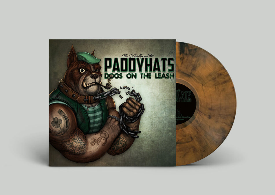 the album cover for O'Reillys & the Paddyhats - Dogs On The Leash (Blk) [Colored Vinyl] [Limited Edition] (Org)