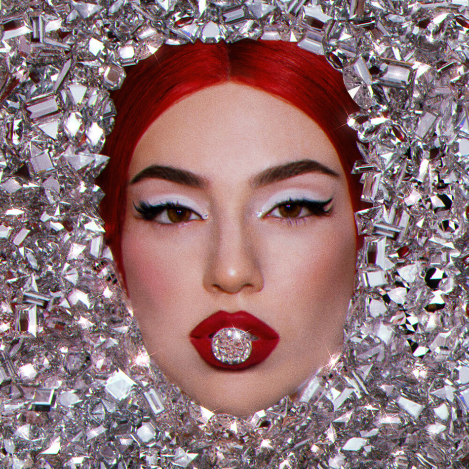 the album cover for Ava Max - Diamonds & Dancefloors [Transparent Black Ice LP]