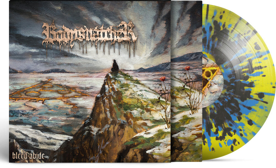 the album cover for Bodysnatcher - Bleed-Abide [Indie Exclusive] Translucent Lemonade (Blk) (Ylw)
