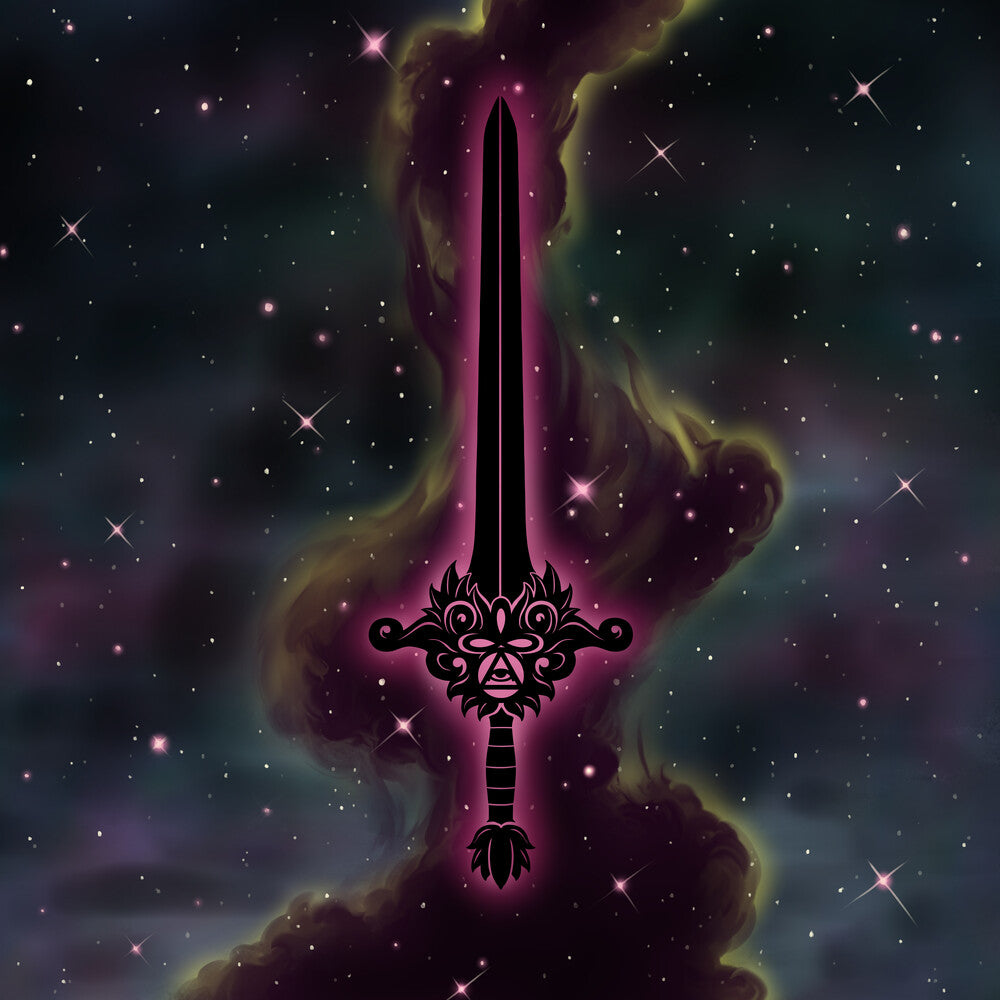 the album cover for Magic Sword - Awakening - Galaxy Swirl