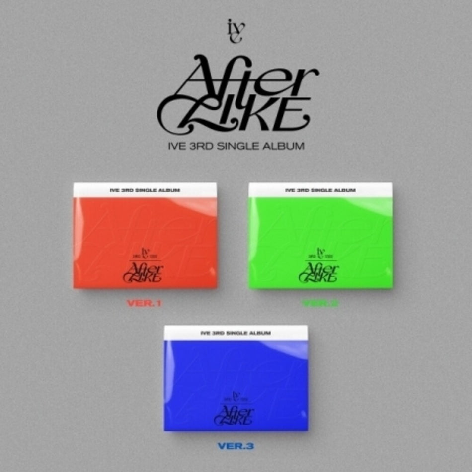 the album cover for IVE - After Like - Photo Book Version - incl. 96pg Photo Book, Photocard + Post Card