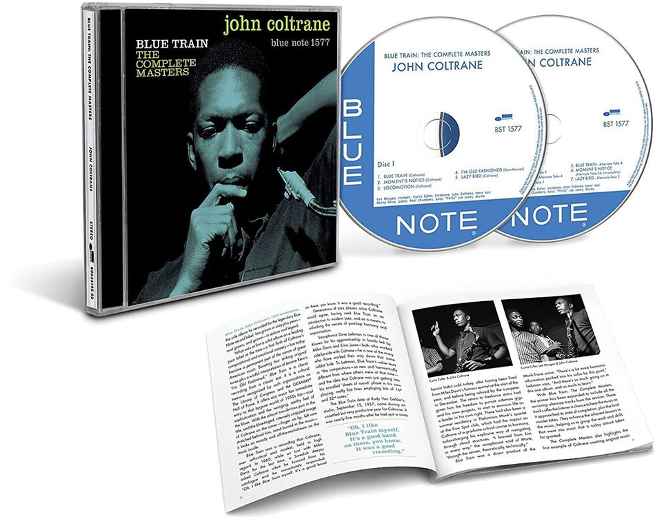 the album cover for John Coltrane - Blue Train: The Complete Masters (Blue Note Tone Poet Series) [2CD]