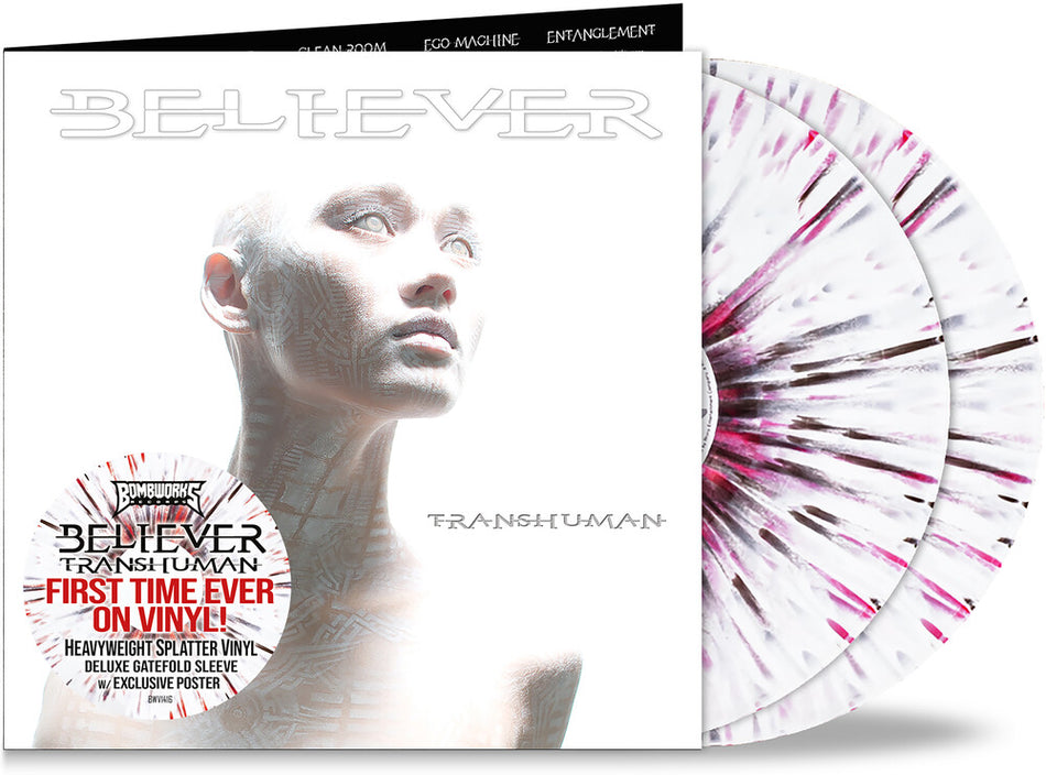 the album cover for Believer - Transhuman [Colored Vinyl] (Gate) (Post) [Remastered]
