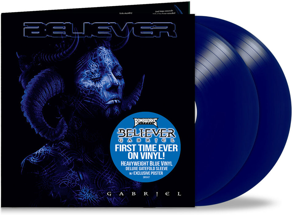 the album cover for Believer - Gabriel (Blue) [Colored Vinyl] (Gate) (Post) [Remastered]