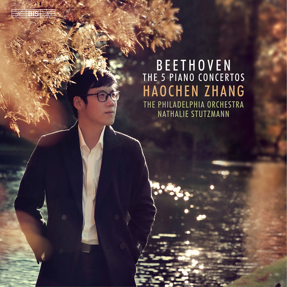the album cover for Beethoven / Zhang / Philadelphia Orchestra - 5 Piano Concertos (Hybr) (3pk)