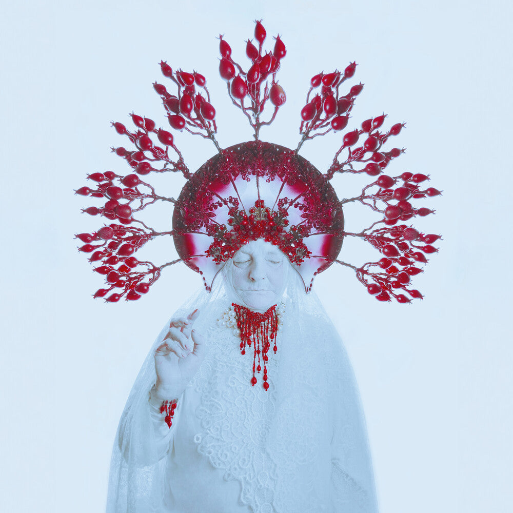 the album cover for Sleep Party People - Heap of Ashes [Blood Red LP]