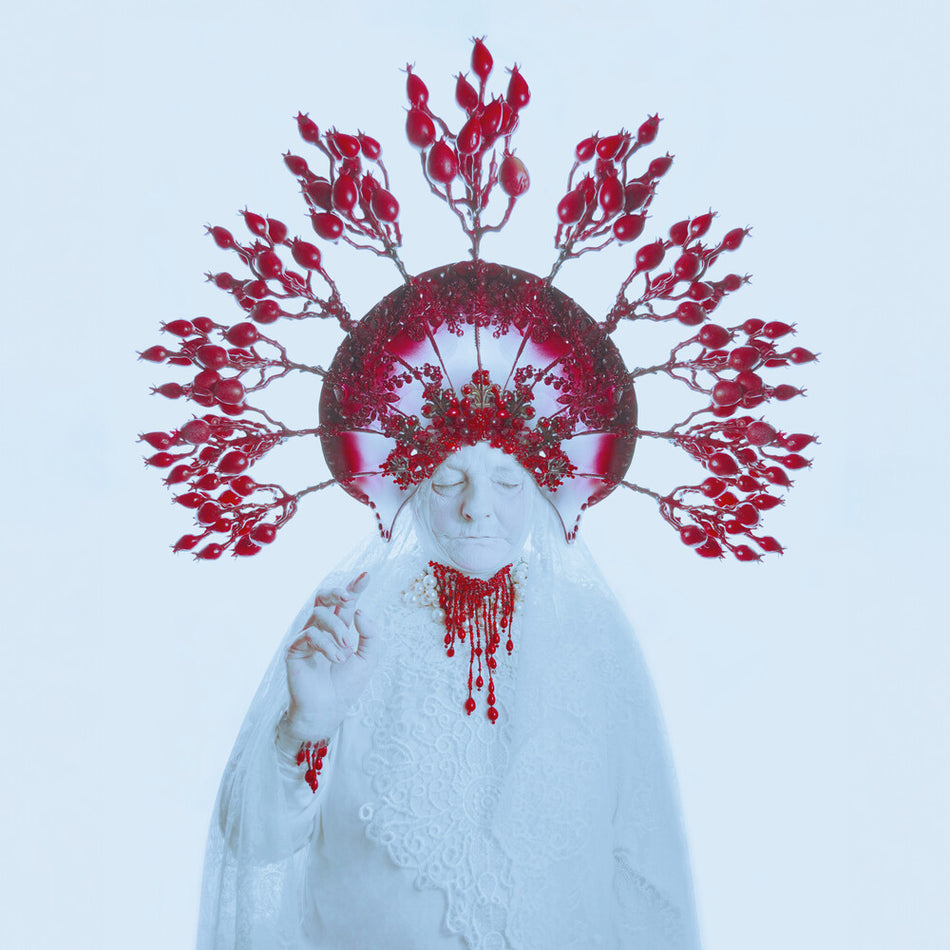 the album cover for Sleep Party People - Heap of Ashes [Blood Red LP]