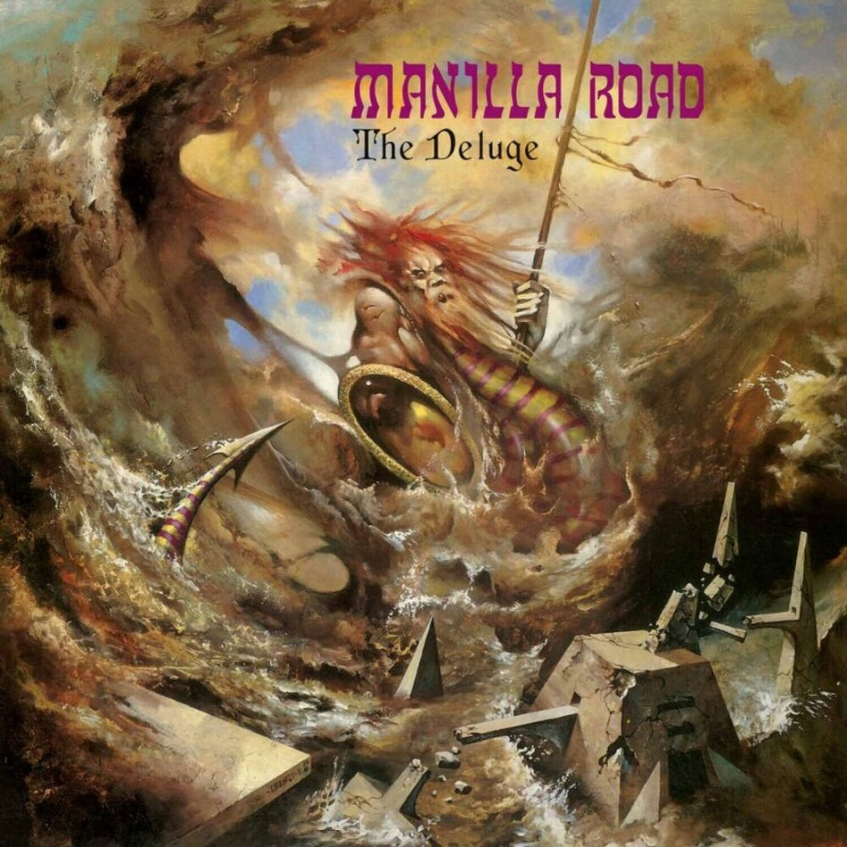 the album cover for Manilla Road - Deluge - Orange/Blue (Blue) [Colored Vinyl] (Org)